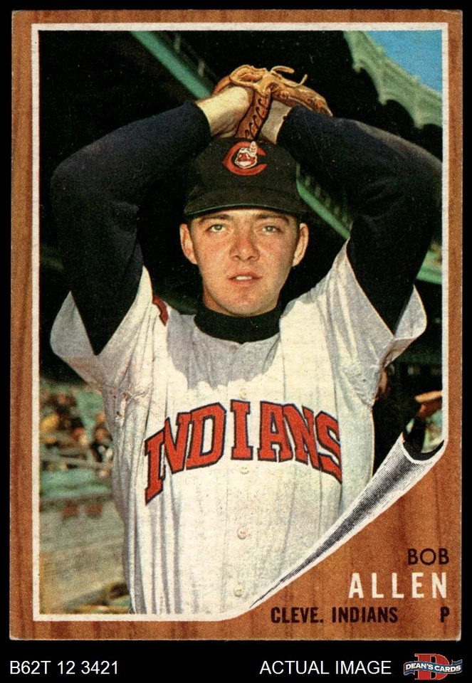 1962 Topps #543 Bob Allen Indians SHORT-PRINT 5 - EX - Image 1 of 1