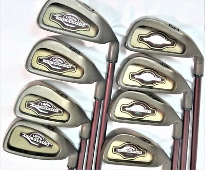 JAPAN VERSION CALLAWAY BIG BERTHA GOLD 8pc R-FLEX IRONS SET GOLF NWO - Image 1 of 4
