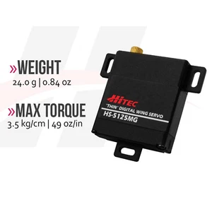 Servo ala de engranaje de metal delgado Hitec HS-5125MG - Imagen 1 de 2