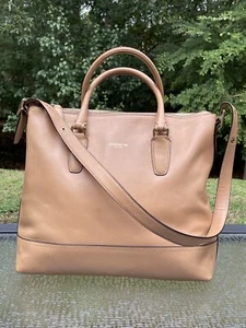 COACH LEGACY RORY COGNAC LEATHER SATCHEL BAG SHOULDER 19892 HANDBAG 2 WAY PURSE - Picture 1 of 17