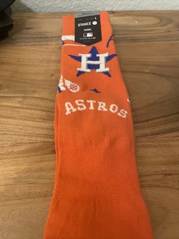 Stance MLB Houston Astros HOU Color Crew Height Socks Men's Large 9-13 NWT Cover