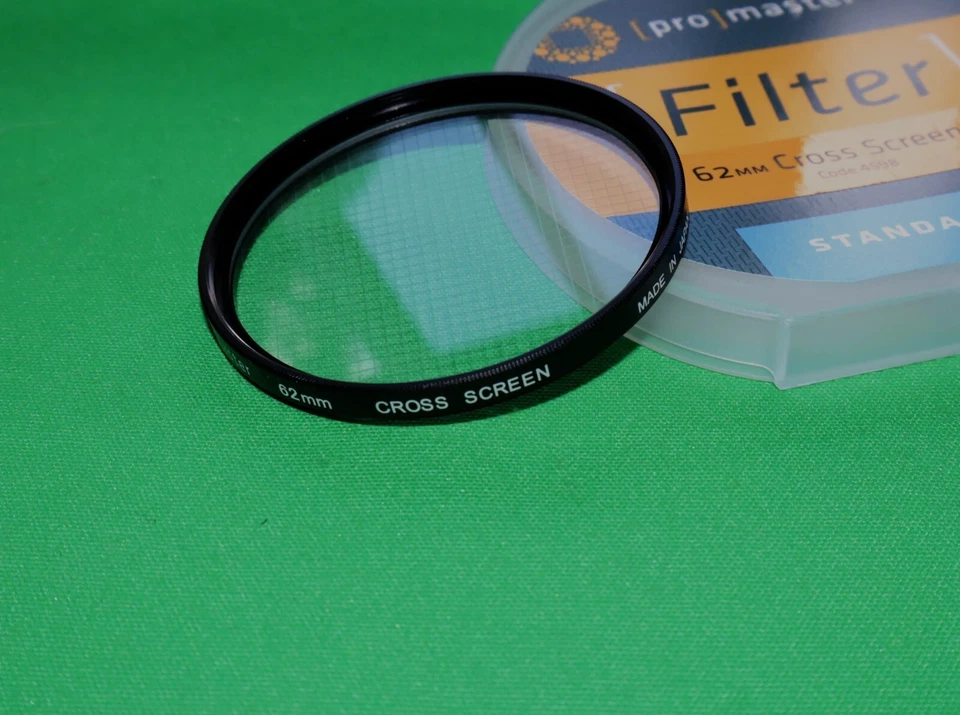 New 62mm CS 4x Cross Screen Star Effect Glass Lens Filter Japan - Image 1 of 1