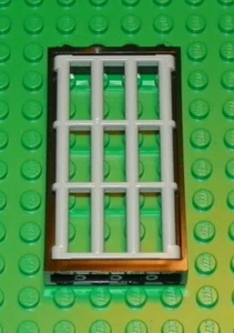 LEGO - Black Door Frame 1 x 4 x 6 w/ Fixed Barred Door / Jail Door - Picture 1 of 1