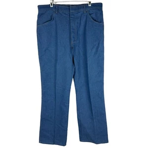 Wrangler Men's Blue Denim Jeans 38x30 Regular Fit - Picture 1 of 5