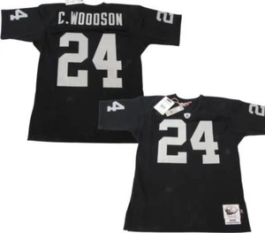 New 2004 Charles Woodson #24 Raiders Mens Mitchell & Ness AUTHENTIC Jersey $300 - Picture 1 of 11