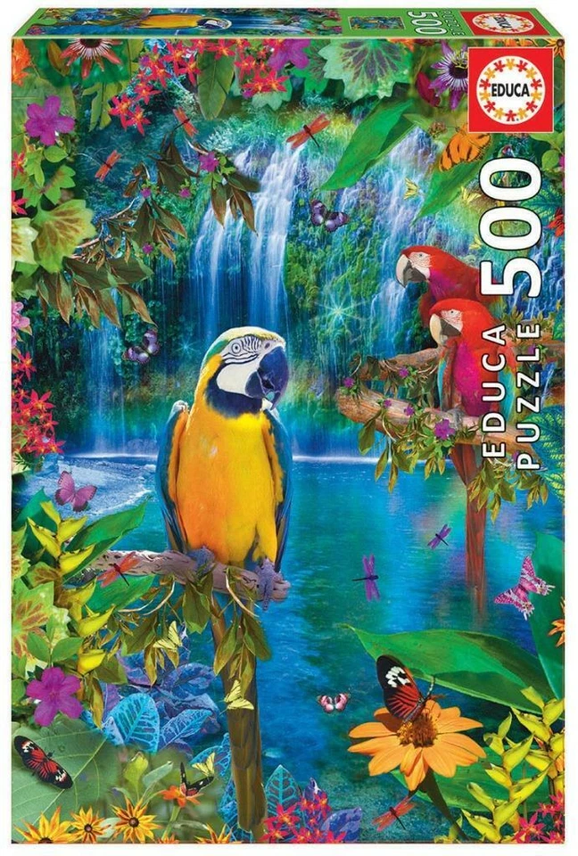 Educa Puzzle; Bird Tropical Land; art by Alixandra Mullins; 500 pieces - Image 1 of 1