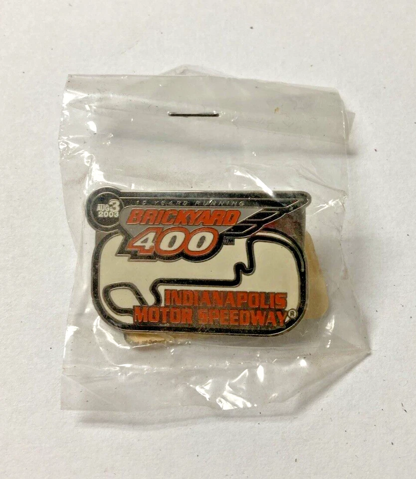 Brickyard 400 "Ten Years Running" Indianapolis Motor Speedway Lapel / hat Pin - Image 1 of 2