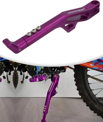 CNC Kickstand Adjustable Side Stand For Surron Segway X160 X260 Dirt Bike Purple - Image 1 of 4