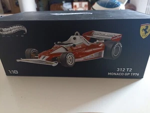 FERRARI 312 T2 N. LAUDA GP MONACO 1976 HOT WHEELS ELITE 1/18 F1 SOLO BOX RARE - Foto 1 di 5