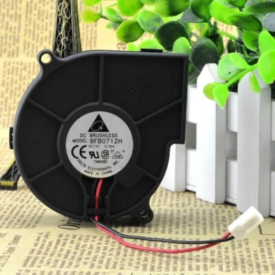 Delta BFB0712H 7530 12V 0.36A 7.5cm 2pin Blower Fan - Image 1 of 4