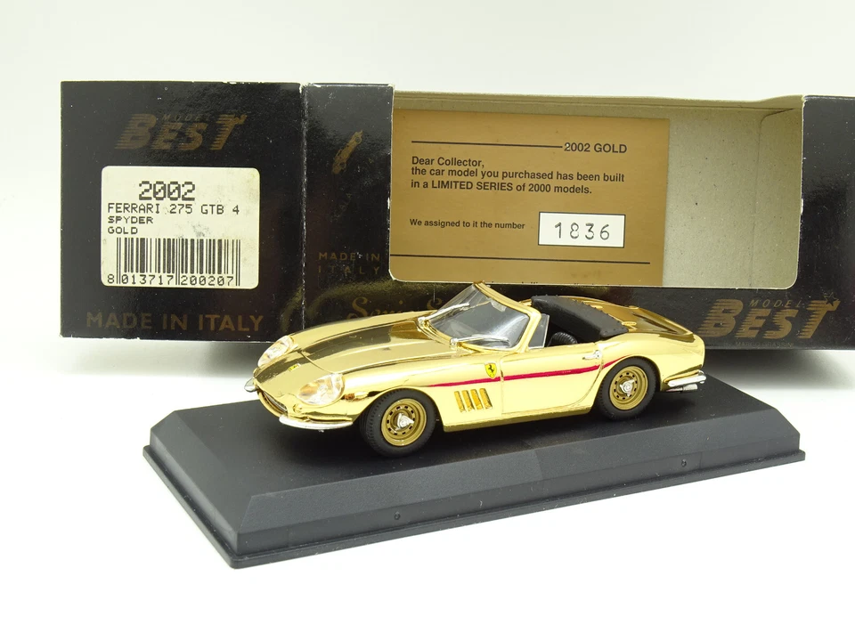 Best 1/43 - Ferrari 275 Gtb 4 Spyder Gold 2002 - Immagine 1 di 1