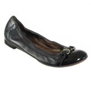 NEW AGL ATTILIO GUISTI LEOMBRUNI Ballet Flats 36.5 EU 6.5 US Black ITALY - Bild 1 von 7