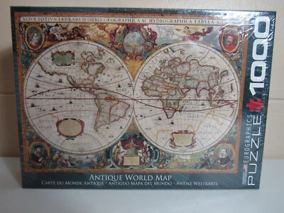 Eurographics Antique World Map Jigsaw Puzzle 1000 piece ~ Brand New Sealed - Image 1 of 4