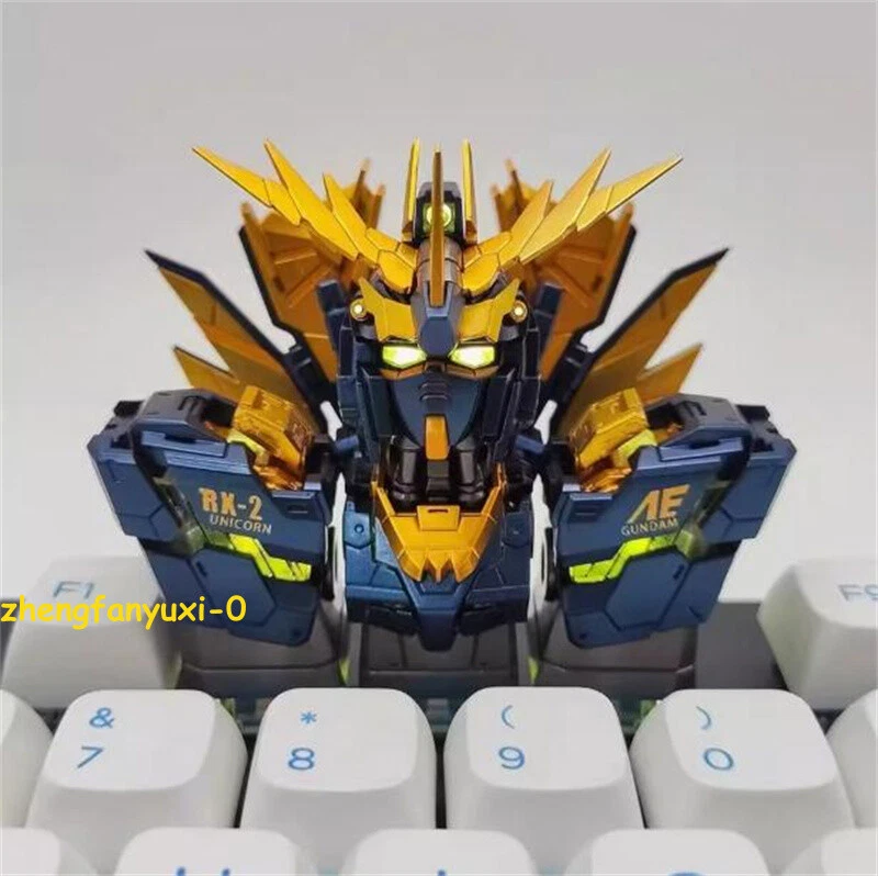 GUNDAM RX-2 Keycap Resin 3-in-1 Translucent Key Cap Keyboard Accessories Gift - Image 1 of 4