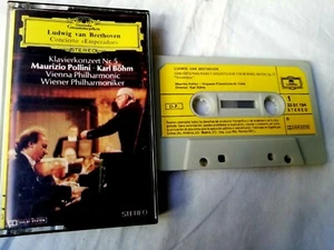 Concierto <emperador> Beethoven KLvierkonzert Nr5 Maurizio Pollini Cassette - Imagen 1 de 3