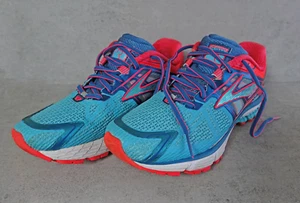 Brooks Trainers Size 7.5 Womens Blue - Pink Ravenna Walking Running Sports Mesh - Picture 1 of 10