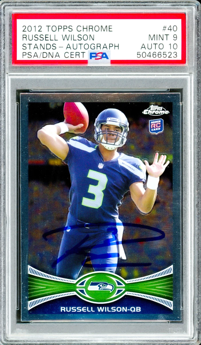 Russell Wilson Football Grade 10 Rookie Sports Trading Cards