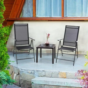 Indoor Outdoor Small Metal Square Side/End Table, Patio Coffee Bistro Table, ... - Picture 1 of 12