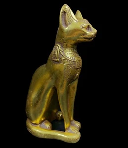 Hermosa Gata Egipcia BASTET DIOSA de protección y buena suerte con el escarabajo - Imagen 1 de 8