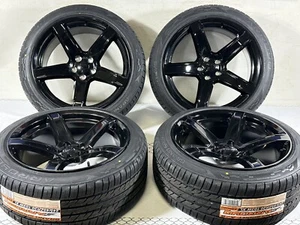 20 x9.5 11 black Dodge Charger Hellcat wheels and tires 2604 Style 2454520 AS - Picture 1 of 11