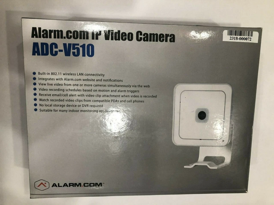 WIRELESS SECURITY ALARM.COM VIVINT WIFI VIDEO CAMERA ADC-V510  - Image 1 of 4