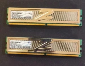 OCZ Platinum 2GB Kit (2x1GB) DDR2-800 PC2-6400 Desktop Memory RAM OCZ2P800R22GK - Picture 1 of 1