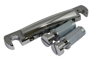 GOTOH GE101A Aluminum Tailpiece w/ Metric studs for import guitars Chrome - Picture 1 of 4