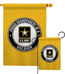 Stolze Großeltern Soldat Garten Flagge Armee Streitkräfte Geschenk Hof Haus Banner - Bild 1 von 17