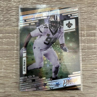 2021 Panini Prestige Cameron Jordan Xtra Points Astral Parallel #136 Saints - Image 1 of 2