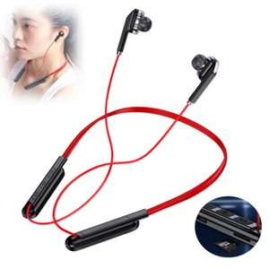 Sports Earphones Neckband Bluetooth Headsets Music Play for Running Workout - Picture 1 of 11