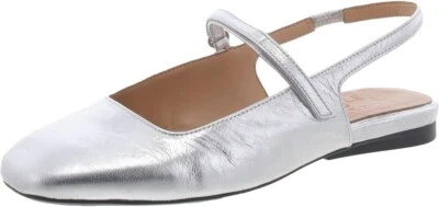Naturalizador CONNIE MARY JANE SLINGBACK PLANO PLATEADO 8 ANCHO ANCHO ANCHO Foto 1 de 4