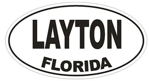 Layton Florida Oval Autoaufkleber oder Helmaufkleber D1326 Euro Oval  - Bild 1 von 1