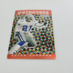 1998 Skybox Deion Sanders #5 D'Stroyers Dallas Cowboys Football Card - Picture 1 of 2