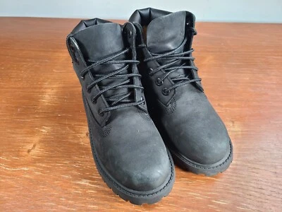 Botas Timberland Juveniles Talla 13K Premium 6 Pulgadas Combate Cuero Negro Impermeables Foto 1 de 4
