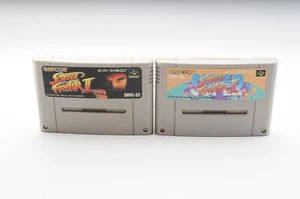 Lot 2 Street Fighter 2 II Super Famicom SFC SNES Nintendo Japan JP Game #311 - Picture 1 of 6