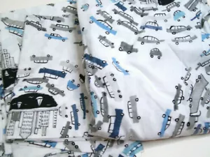 Pottery Barn Kids Aidan Transportation Cars Cotton Twin Sheet Set - Picture 1 of 5