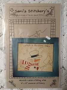 Sami's Stitchery's Embroidery Pattern #SS119 CATCH A FALLING STAR Primitive - Picture 1 of 3