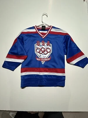 Camiseta de colección Team USA HOCKEY para niño talla pequeña (8) Olympic JC Penney rara Foto 1 de 4