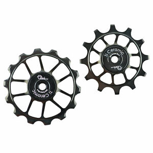 OMNI Racer WORLDS LIGHTEST OVERSIZE Ti Ceramic Derailleur Pulleys Fits SRAM 12