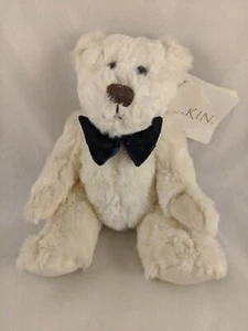 Dakin Baby Bears Plush White Blue Bow Tie 2000 Stuffed Animal toy - Imagen 1 de 10