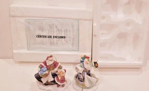 Thomas Kinkade Bradford Exchange Spirit of Christmas Santa Ornaments Boxed - Picture 1 of 9