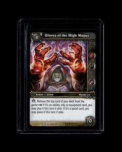 WoW TCG The Hunt for Illidan Gloves of the High Magus 209/252 Epic Armor - Picture 1 of 2