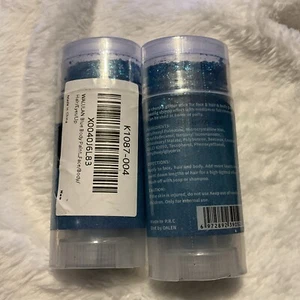 Blue Face Glitter Stick,Sparkling Sequins Holographic Makeup Glitter Stick Set 2 - Picture 1 of 18