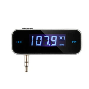 Transmetteur FM sans fil 3,5 mm avec écran LCD pour MP3 MP4 IPOD iPhone mains libres - Photo 1 sur 8