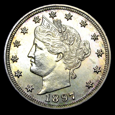 1897 Liberty V Nickel   ---- Gem PROOF++ Rare Coin ---- #UU683 Cover