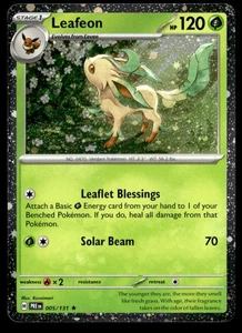 Leafeon - (Cosmos Holo) Rare 005/131 NM Pokémon TCG - Picture 1 of 2