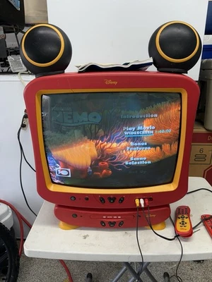 Disney Mickey Mouse 19” TV DVD reproductor funciona con controles remotos Foto 1 de 4