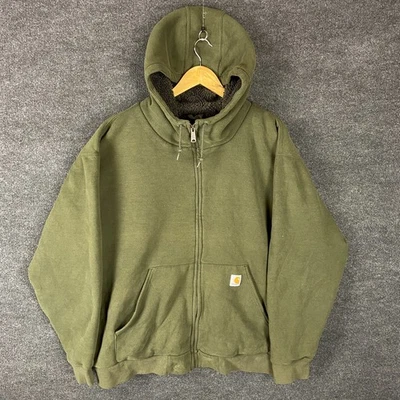 Carhartt Mens Jacket Size 2XL Green Long Sleeve Hooded Full Zip Outdoor Winter - Image 1 of 4