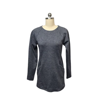 Sudadera Title Nine Mujer Pequeña Gris Túnica Pullover Bolsillos Raglán Elastizada Foto 1 de 4