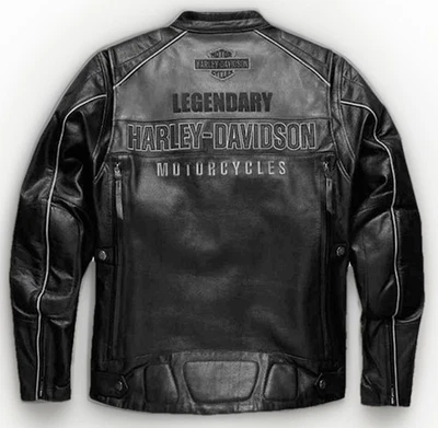 Gray Legendary Dual Vents Motorcycles Votary Cowhide Leather Motorbike Jacket - Image 1 of 3